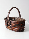 vintage handwoven basket