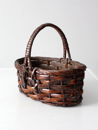 vintage handwoven basket