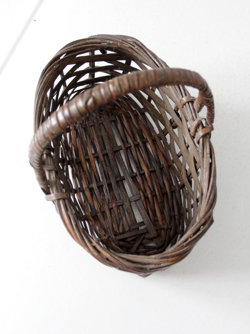 vintage handwoven basket