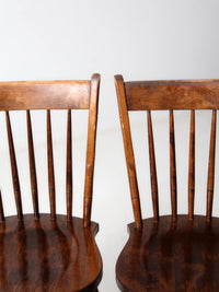 set of four vintage American Windsor dining chairs