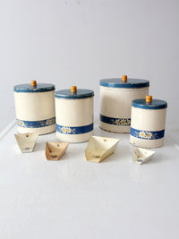 vintage enamel kitchen set by Kitchen Beautilities circa 1930s - 1940s