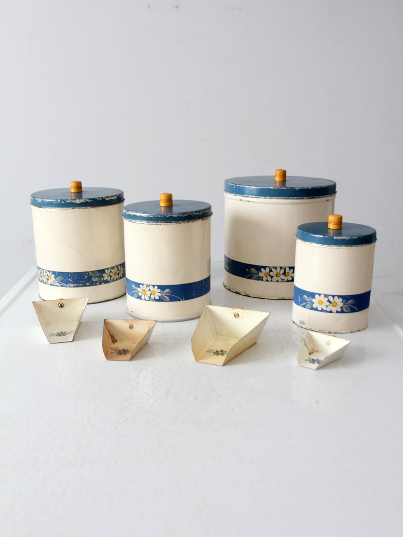 vintage enamel kitchen set by Kitchen Beautilities circa 1930s - 1940s