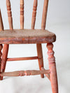 antique children's spindle back chair