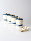 vintage enamel kitchen set by Kitchen Beautilities circa 1930s - 1940s
