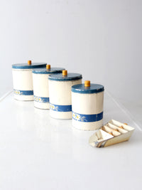 vintage enamel kitchen set by Kitchen Beautilities circa 1930s - 1940s