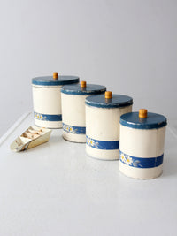 vintage enamel kitchen set by Kitchen Beautilities circa 1930s - 1940s
