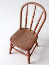 antique children's spindle back chair