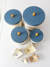 vintage enamel kitchen set by Kitchen Beautilities circa 1930s - 1940s