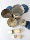 vintage enamel kitchen set by Kitchen Beautilities circa 1930s - 1940s