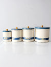 vintage enamel kitchen set by Kitchen Beautilities circa 1930s - 1940s