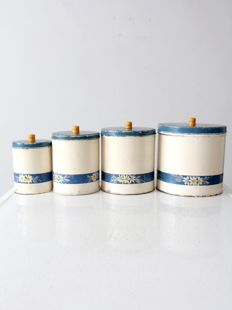 vintage enamel kitchen set by Kitchen Beautilities circa 1930s - 1940s