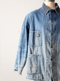 vintage distressed denim chore coat