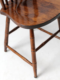 set of four vintage American Windsor dining chairs