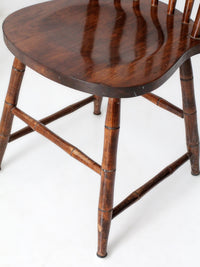 set of four vintage American Windsor dining chairs