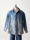 vintage distressed denim chore coat