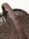 vintage wicker firewood basket