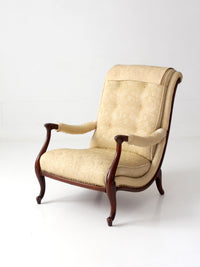 vintage French Provincial upholstered lounge chair