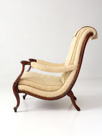 vintage French Provincial upholstered lounge chair