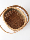 vintage splint weave basket