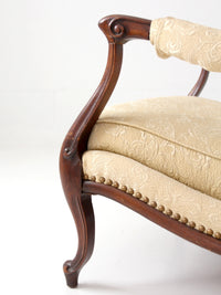 vintage French Provincial upholstered lounge chair