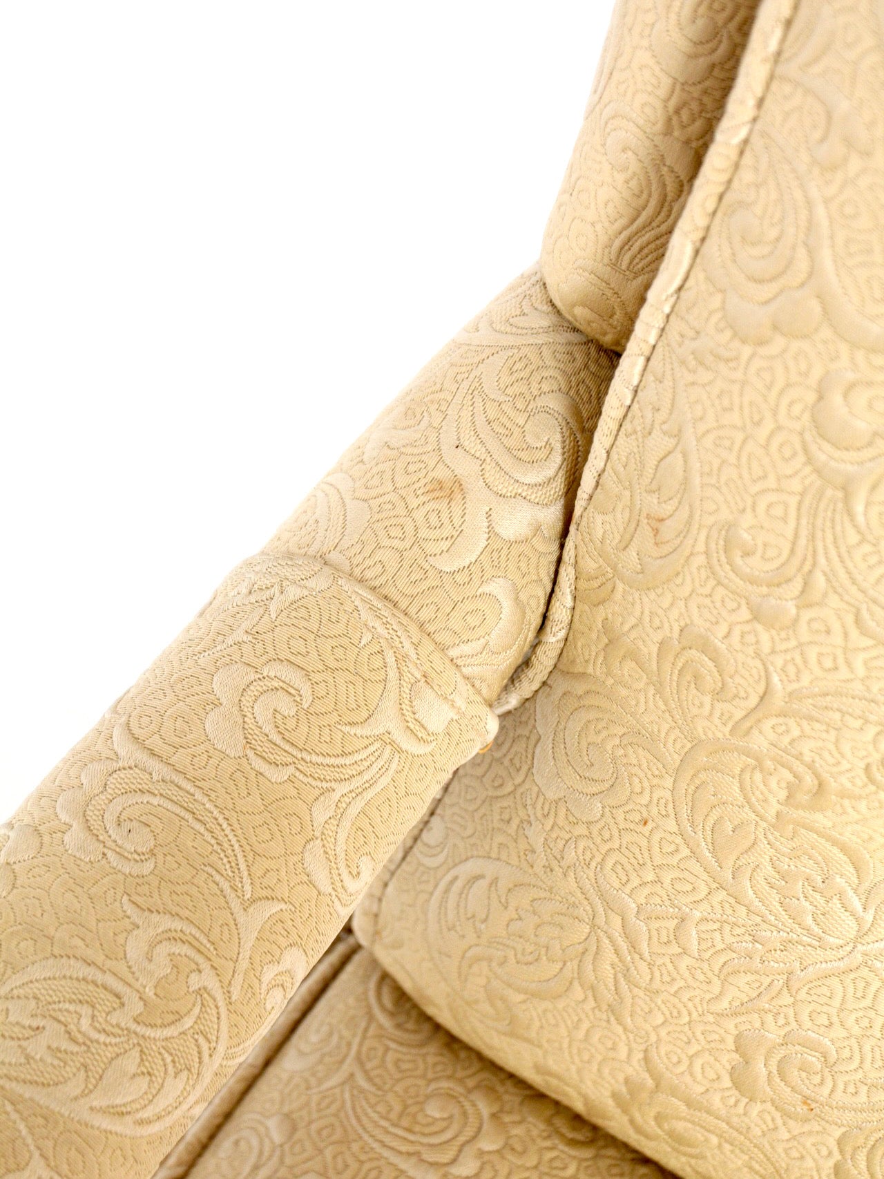 vintage French Provincial upholstered lounge chair