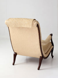 vintage French Provincial upholstered lounge chair