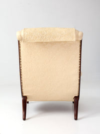 vintage French Provincial upholstered lounge chair
