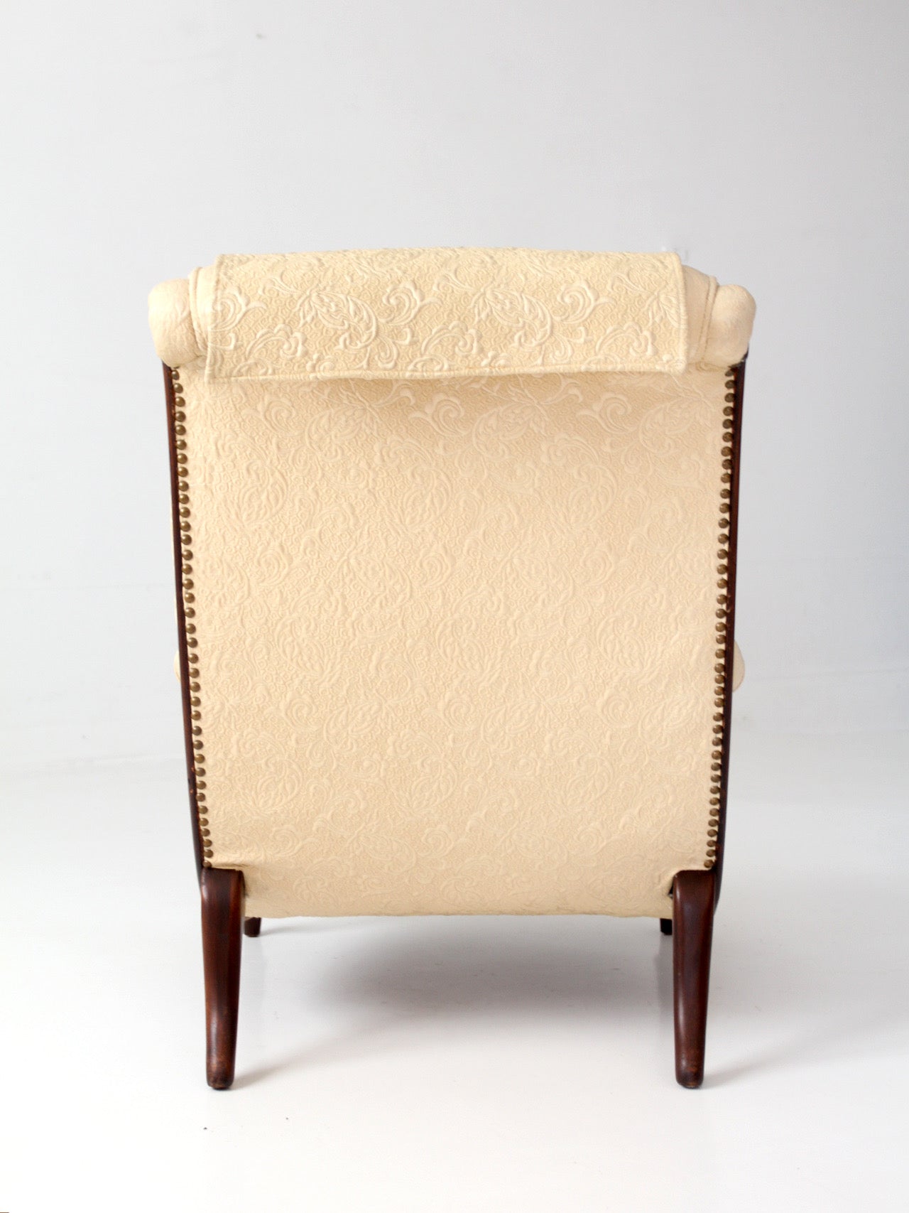 vintage French Provincial upholstered lounge chair