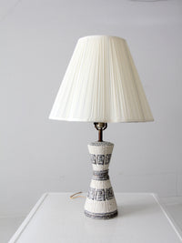 mcm ceramic table lamp