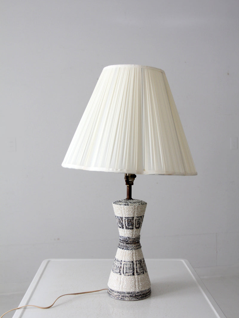 mcm ceramic table lamp