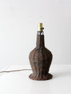 vintage wicker table lamp