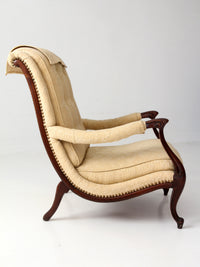 vintage French Provincial upholstered lounge chair