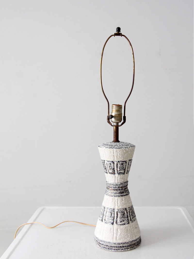 mcm ceramic table lamp