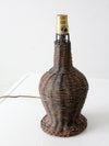 vintage wicker table lamp