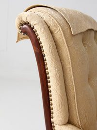 vintage French Provincial upholstered lounge chair