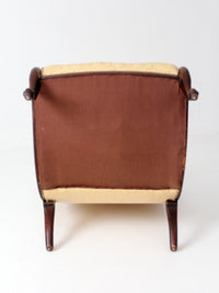 vintage French Provincial upholstered lounge chair
