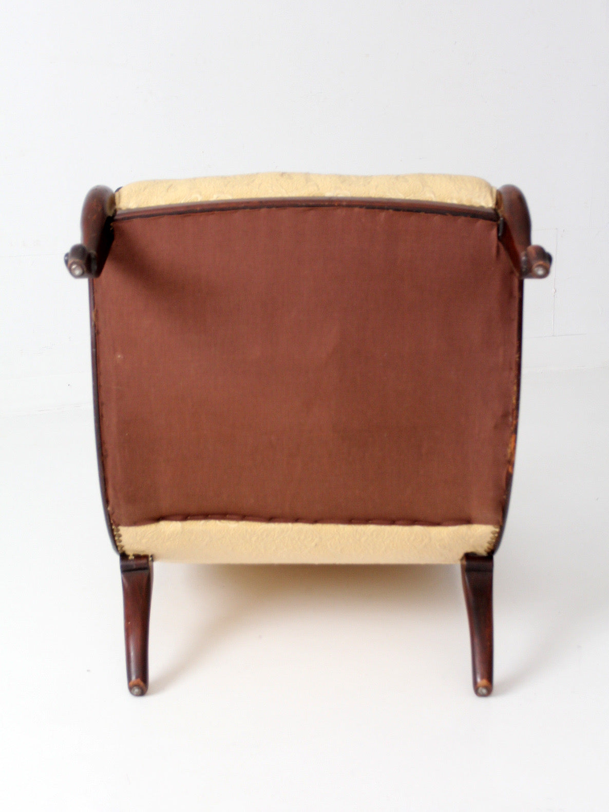 vintage French Provincial upholstered lounge chair