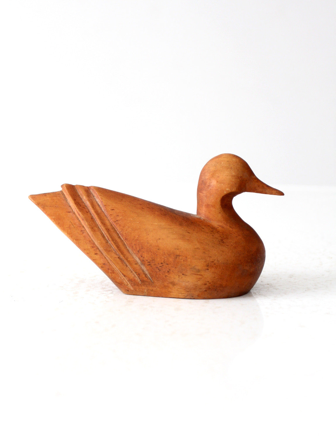 vintage hand-carved wood duck