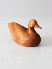vintage hand-carved wood duck