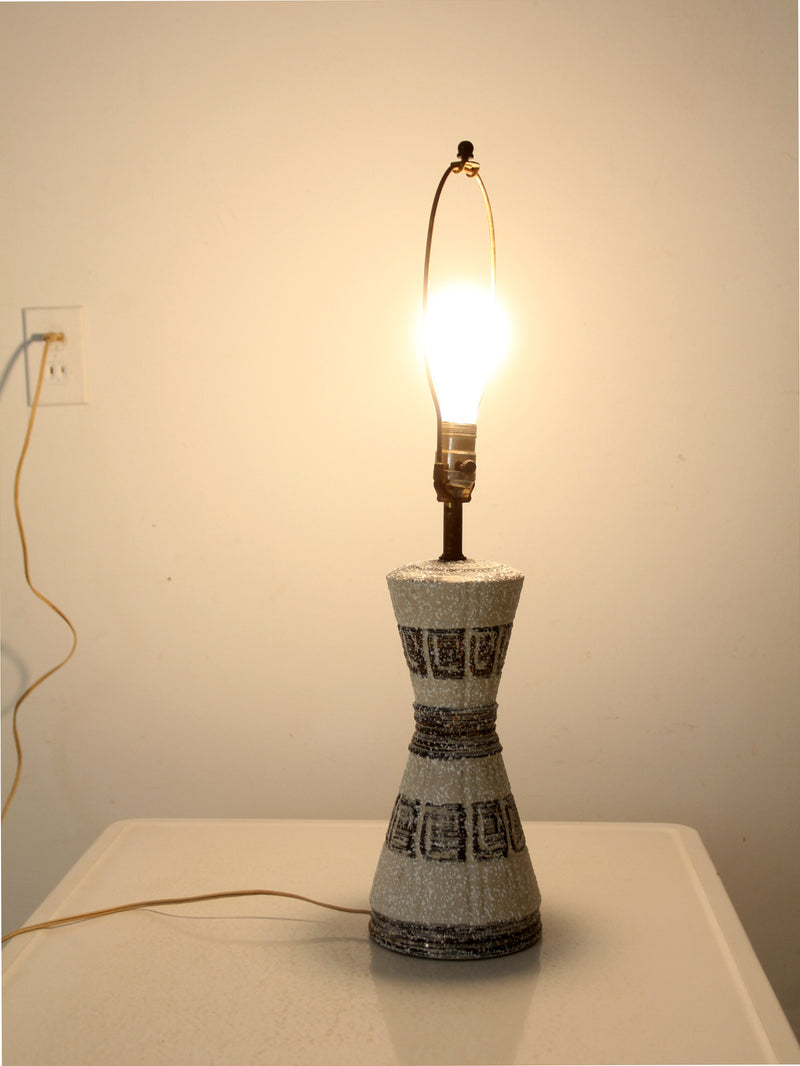 mcm ceramic table lamp