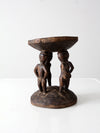 vintage African tribal art stool