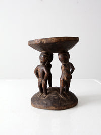 vintage African tribal art stool