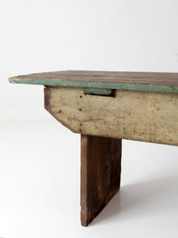 antique primitive farmhouse bench