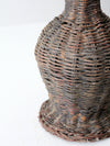 vintage wicker table lamp