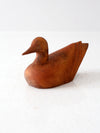 vintage hand-carved wood duck