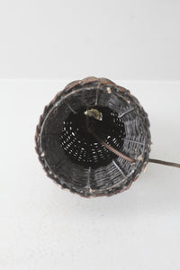 vintage wicker table lamp