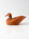vintage hand-carved wood duck