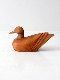 vintage hand-carved wood duck
