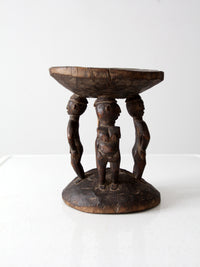 vintage African tribal art stool