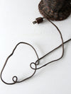 vintage wicker table lamp